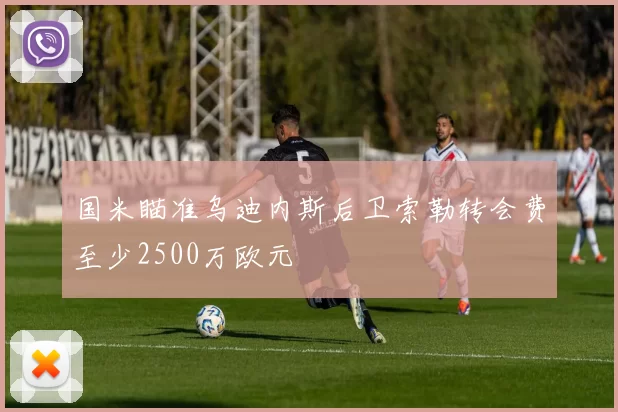 国米瞄准乌迪内斯后卫索勒转会费至少2500万欧元